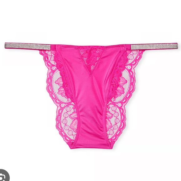 😍😍Victoria’s Secret Micro Lace Shine Strap Cheekini Panty😍😍 - Picture 3 of 8